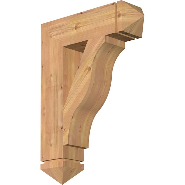 Ekena Millwork Funston Arts & Crafts Smooth Bracket, Western Red Cedar, 5 1/2"W x 22"D x 30"H BKT06X22X30FST03SWR - main